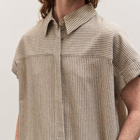 7115 Maxi Shirt, Light Stripes
