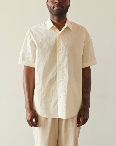 7115 Oversized Short Sleeves Shirt, Off-White