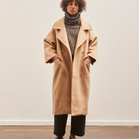 7115 Oversized Wool Coat, Light Camel