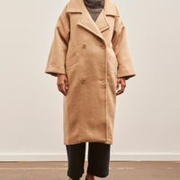 7115 Oversized Wool Coat, Light Camel