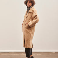 7115 Oversized Wool Coat, Light Camel