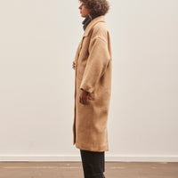 7115 Oversized Wool Coat, Light Camel