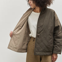 7115 Padded Reversible Blazer, Olive Brown / Taupe