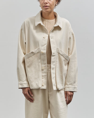 7115 Panel Pocket Shirt Jacket, Off-White Heavy Canvas