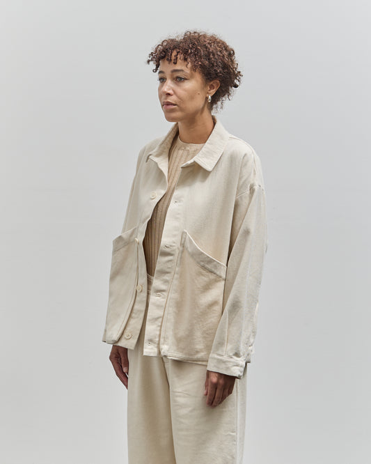 7115 Panel Pocket Shirt Jacket, Off-White Heavy Canvas