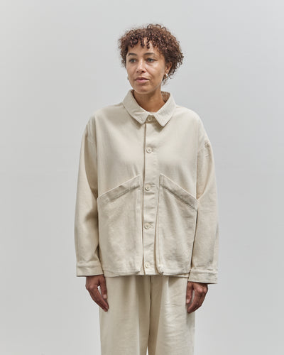 7115 Panel Pocket Shirt Jacket, Off-White Heavy Canvas