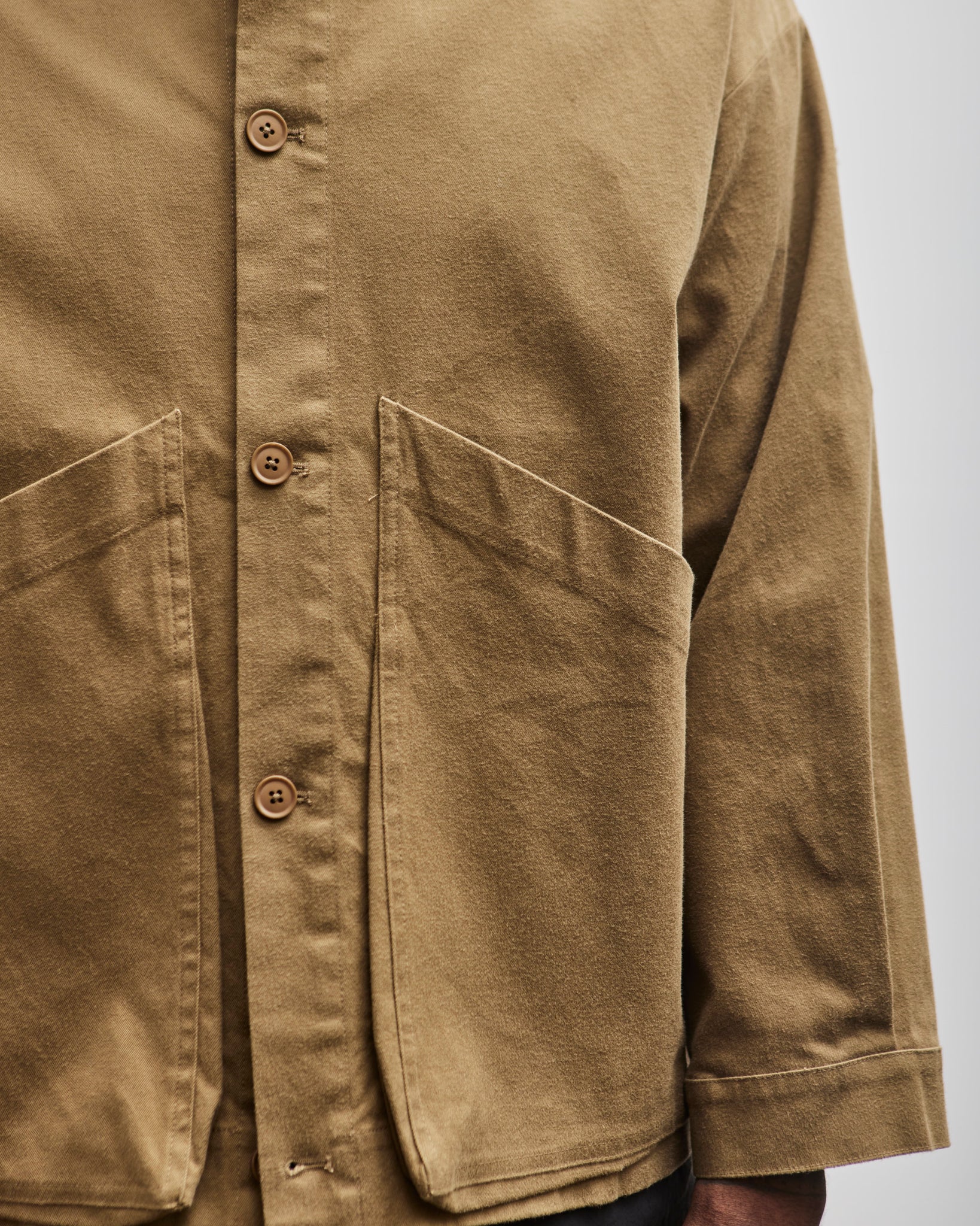 7115 Unisex Panel Pocket Shirt Jacket, Kelp