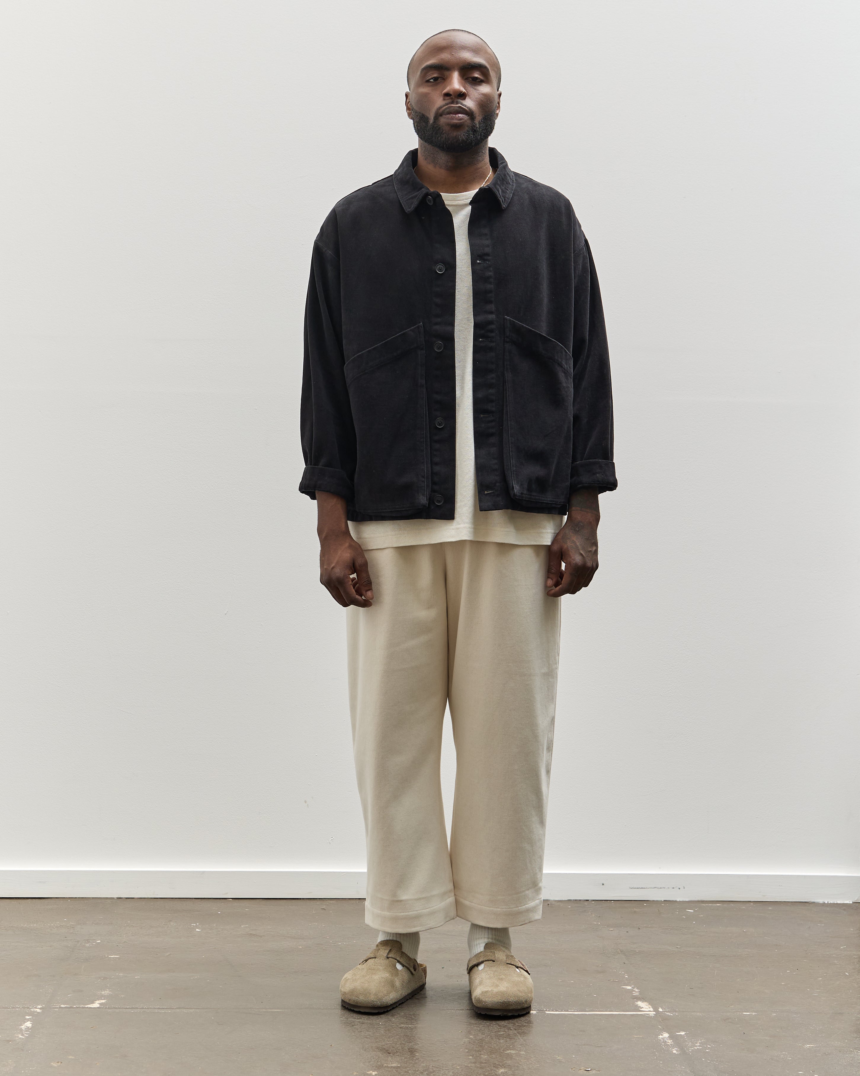 7115 Unisex Panel Pocket Shirt Jacket, Black Heavy Canvas – Glasswing