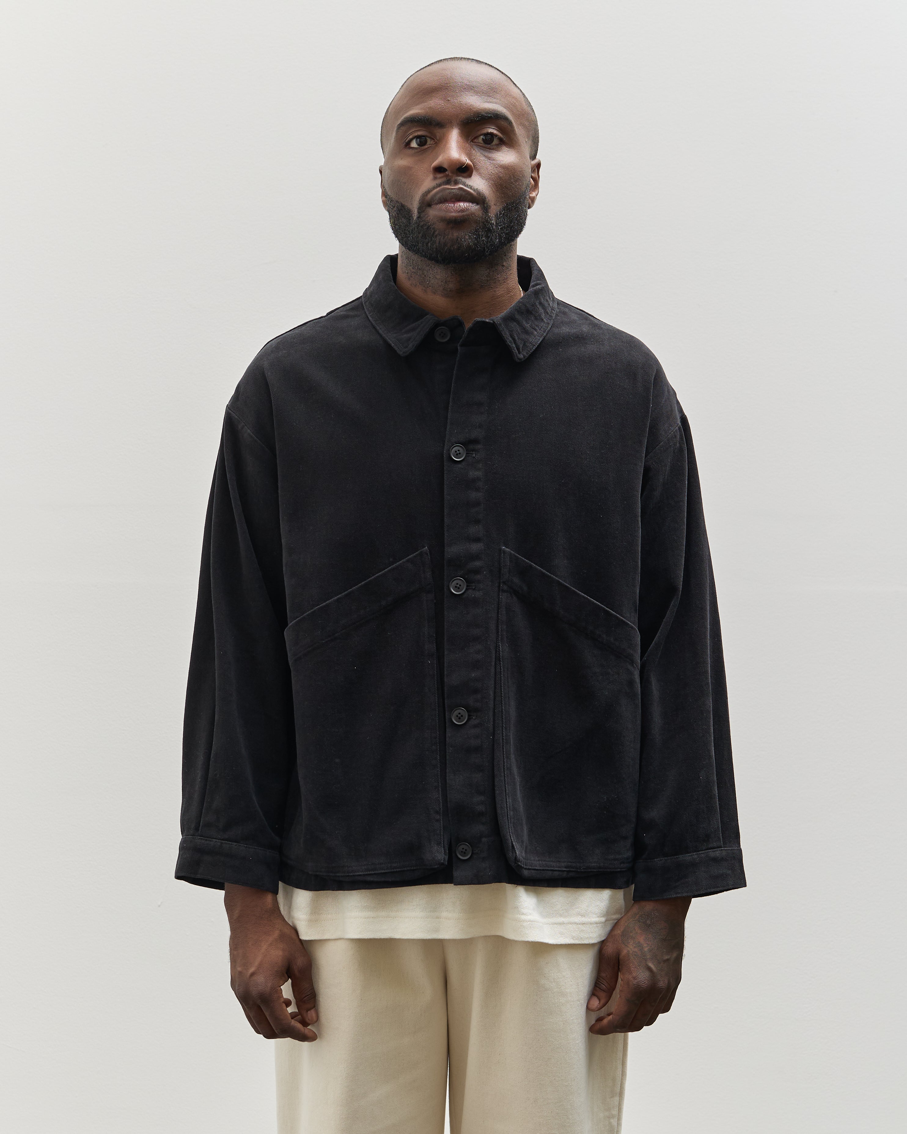 7115 Unisex Panel Pocket Shirt Jacket, Black Heavy Canvas – Glasswing