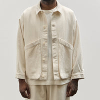 7115 Unisex Panel Pocket Shirt Jacket, Off-White Heavy Canvas