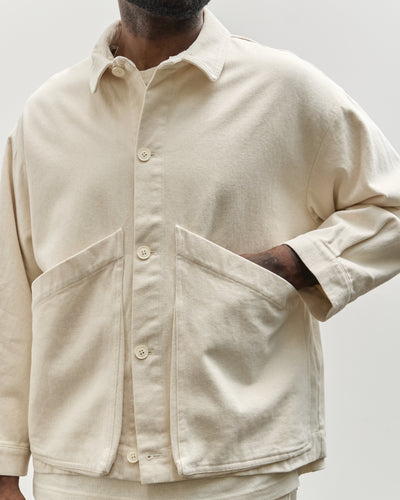 7115 Unisex Panel Pocket Shirt Jacket, Off-White Heavy Canvas