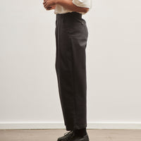 7115 Pleated Trouser, Black Stripe Edition