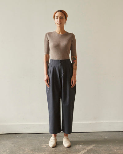 7115 Ribbed Shortsleeves, Pepper