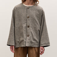 7115 Reversible Spring Linen Jacket, Dark Stripes