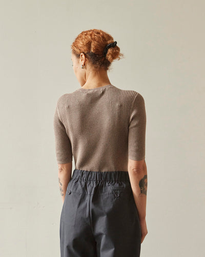 7115 Ribbed Shortsleeves, Pepper