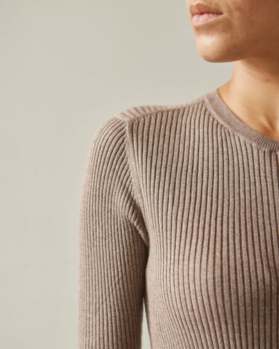 7115 Ribbed Shortsleeves, Pepper