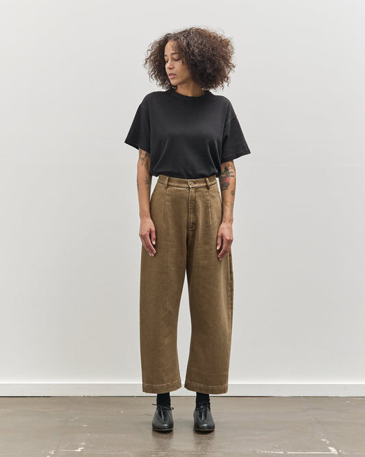 7115 Sand-Washed Curve Legged Trouser, Washed Walnut