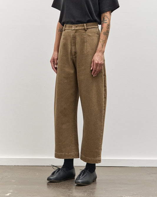 7115 Sand-Washed Curve Legged Trouser, Washed Walnut