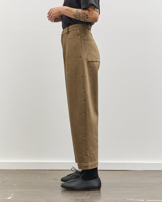 7115 Sand-Washed Curve Legged Trouser, Washed Walnut