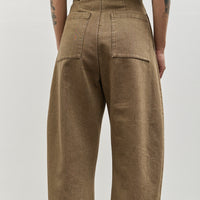 7115 Sand-Washed Curve Legged Trouser, Washed Walnut