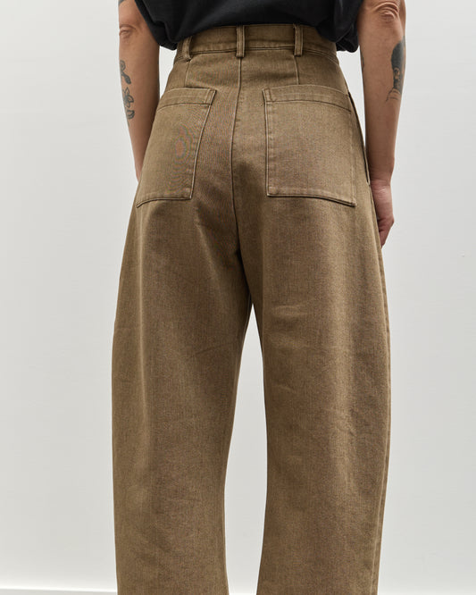 7115 Sand-Washed Curve Legged Trouser, Washed Walnut