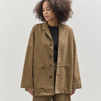 7115 Sandwashed Blazer Coat, Washed Walnut