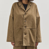 7115 Sandwashed Blazer Coat, Washed Walnut