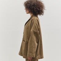 7115 Sandwashed Blazer Coat, Washed Walnut