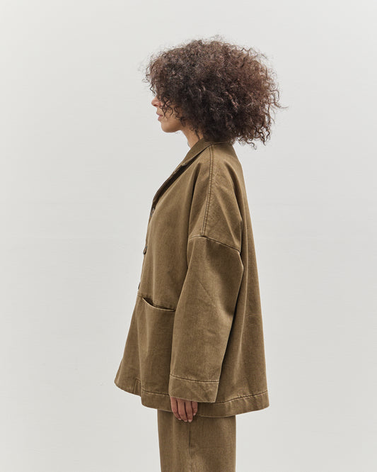 7115 Sandwashed Blazer Coat, Washed Walnut