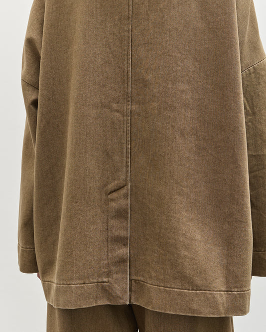 7115 Sandwashed Blazer Coat, Washed Walnut