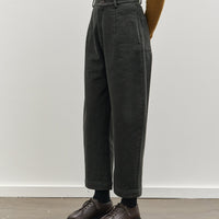 7115 Sand-Washed Curve Legged Trouser, Washed Black