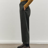 7115 Sand-Washed Curve Legged Trouser, Washed Black