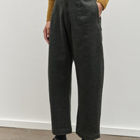 7115 Sand-Washed Curve Legged Trouser, Washed Black