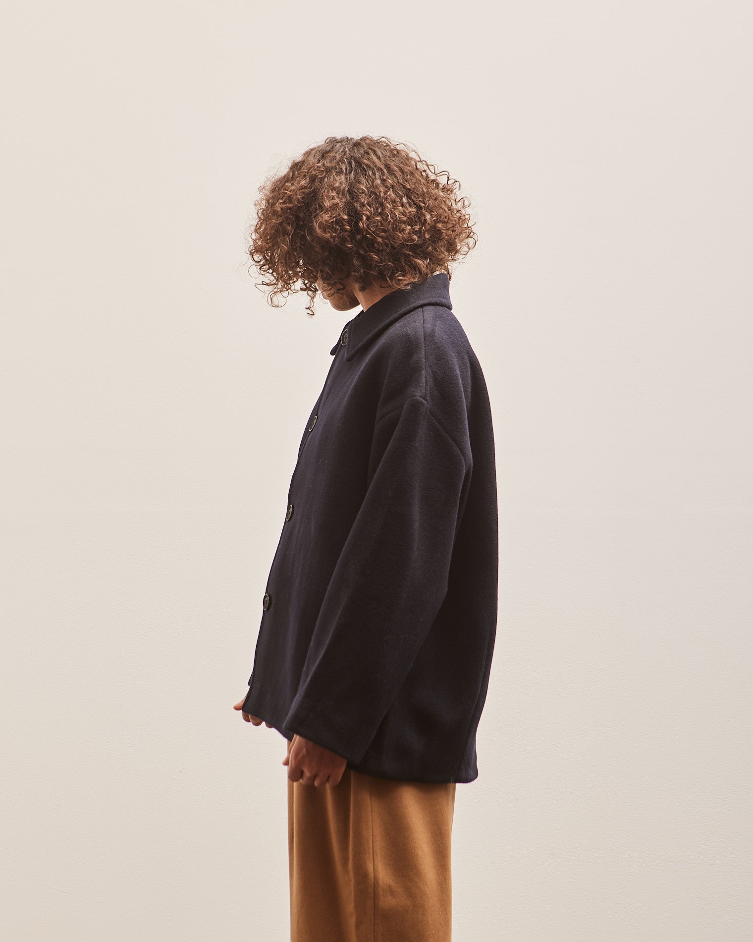 7115 Short Wool Coat, Black – Glasswing