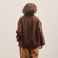 7115 Short Wool Coat, Deep Walnut
