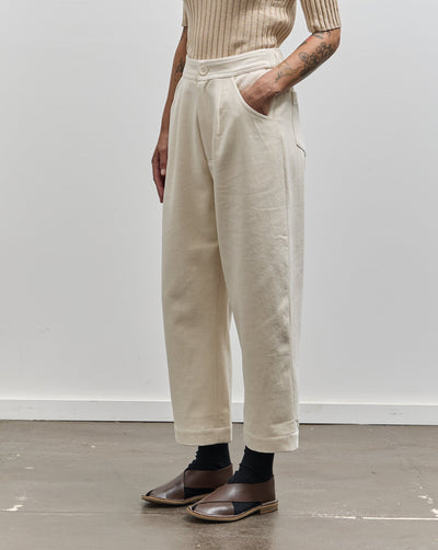 7115 Signature Curve Leg Trouser, Off-White Heavy Canvas