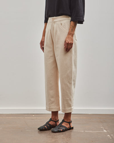 7115 Signature Curved Leg Trouser, Off-White