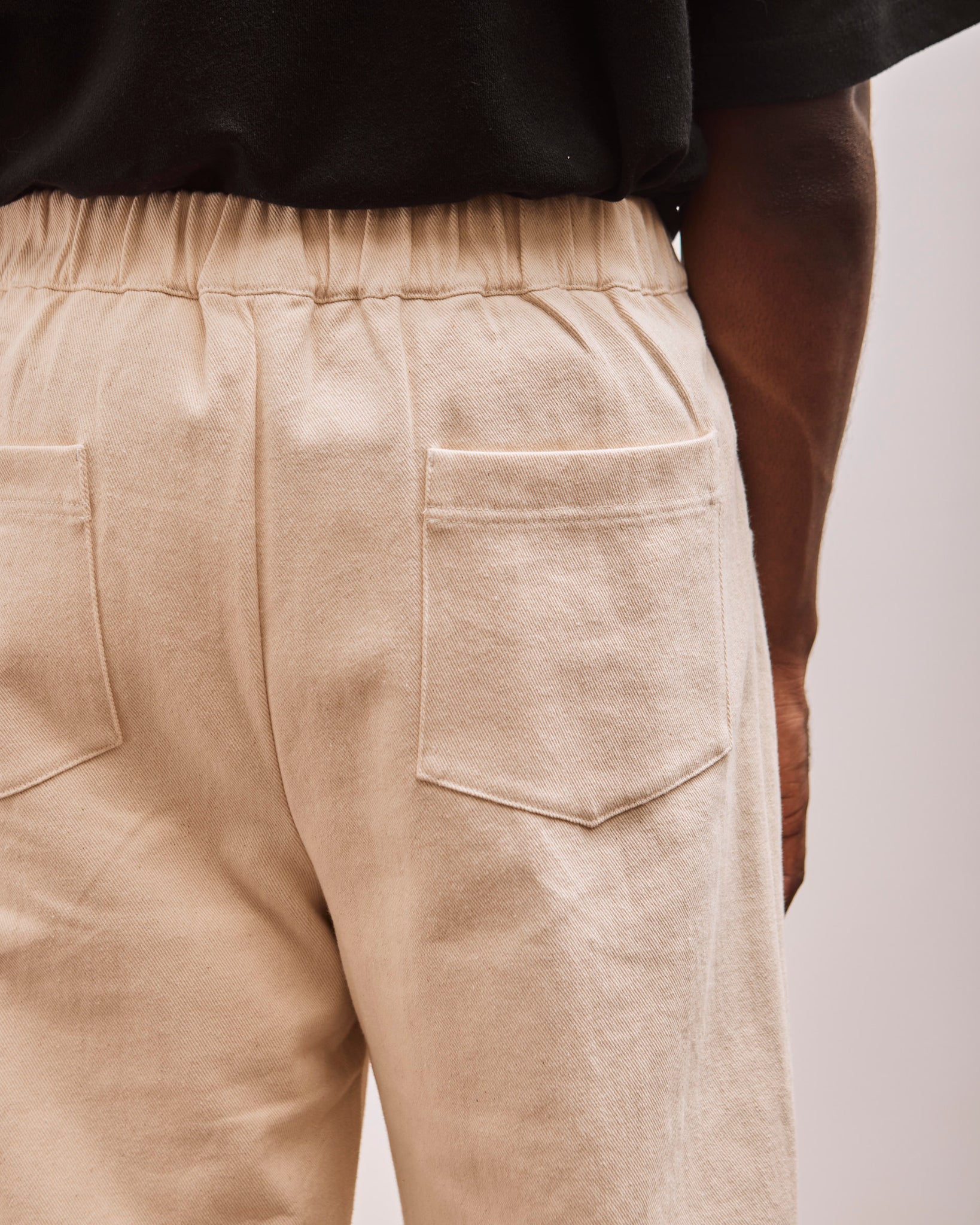 back pocket and waistband detail