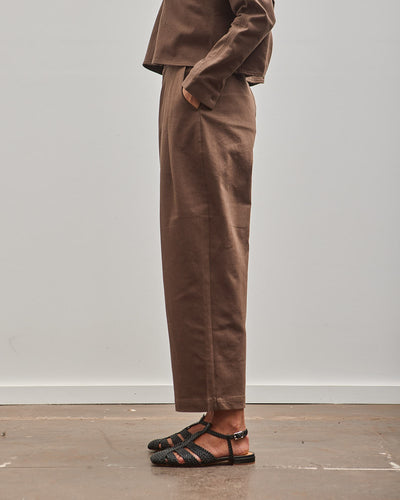 7115 Signature Pleated Trouser, Brown