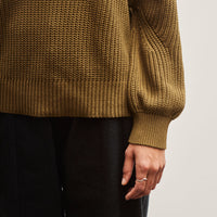 7115 Signature Poet Sleeves Sweater, Kelp