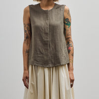 7115 Sleeveless Playtop, Dark Oak