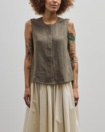 7115 Sleeveless Playtop, Dark Oak