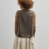 7115 Sleeveless Playtop, Dark Oak