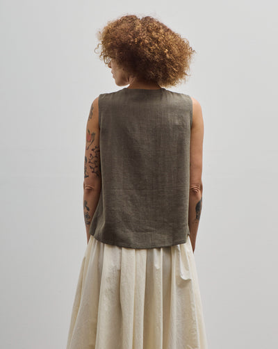 7115 Sleeveless Playtop, Dark Oak