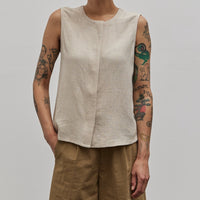 7115 Sleeveless Playtop, Oatmeal