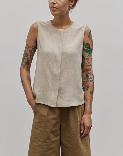 7115 Sleeveless Playtop, Oatmeal