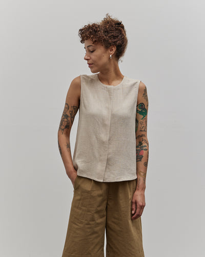 7115 Sleeveless Playtop, Oatmeal