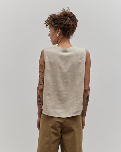 7115 Sleeveless Playtop, Oatmeal