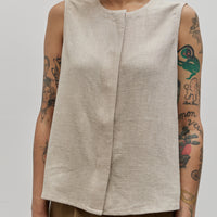 7115 Sleeveless Playtop, Oatmeal