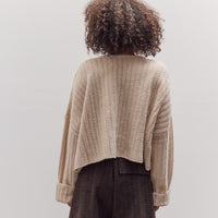 Oversized V-Neck Sweater, Off-White